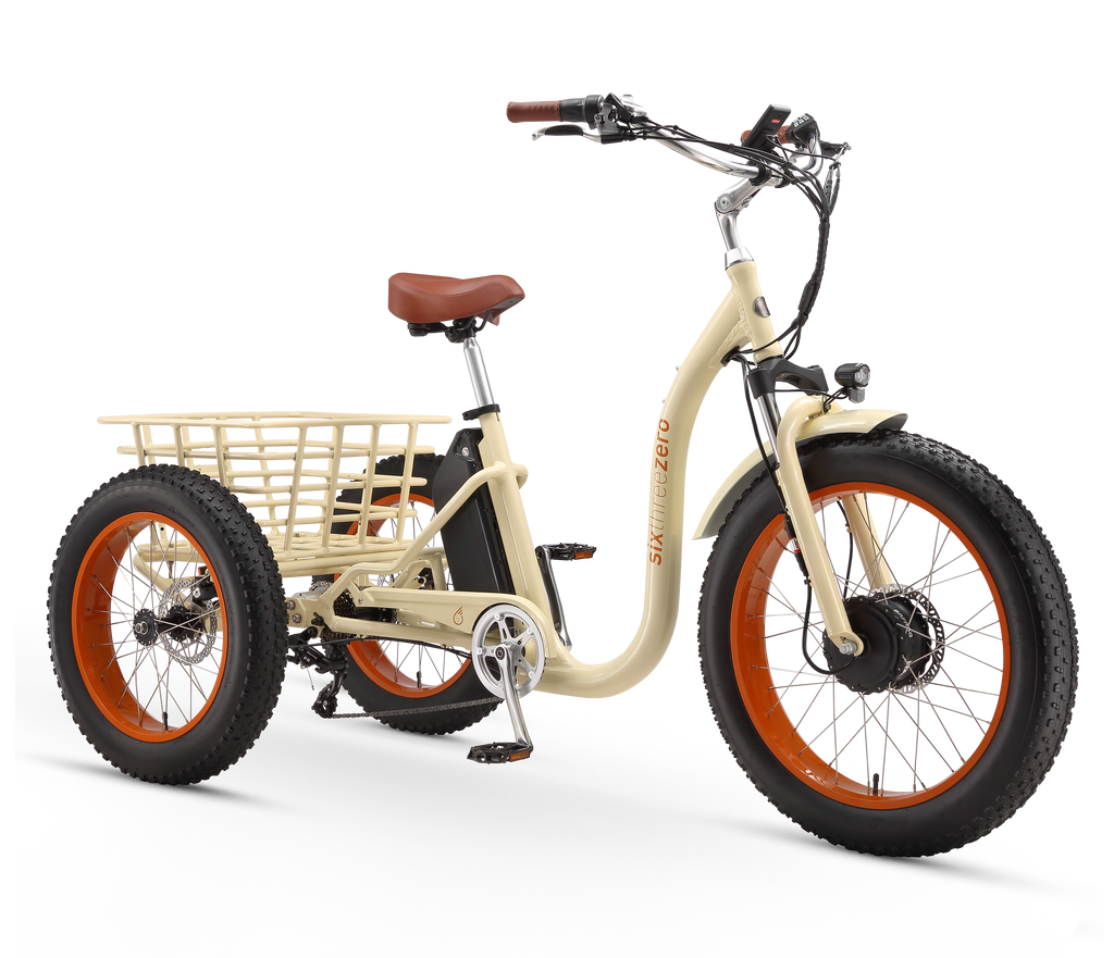 sixthreezero Simple Step Thru Fat Tire Electric Trike