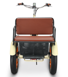 sixthreezero Simple Step Thru Fat Tire Electric Trike Rear Seat