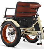 sixthreezero Simple Step Thru Fat Tire Electric Trike Rear Seat