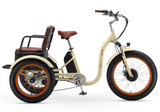 sixthreezero Simple Step Thru Fat Tire Electric Trike Rear Seat