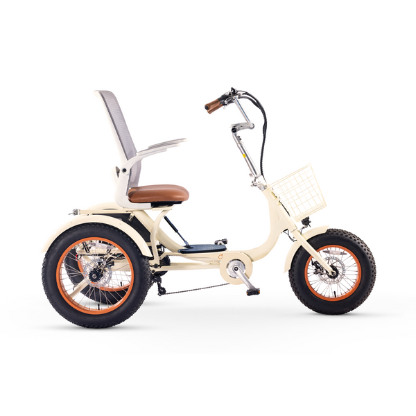 sixthreezero Simple Glide Fat Tire 750W Recumbent E Trike w/ Footrest