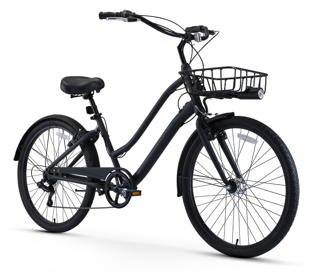 sixthreezero EVRYjourney Men's Casual Edition 7-Speed w/ Integrated Cable Lock, Light and Basket