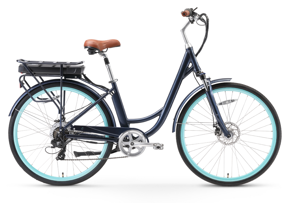 sixthreezero Body Ease Women's 500W 7-Speed Step-Through Electric Bicycle