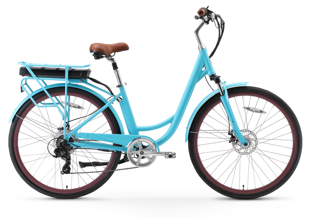sixthreezero Body Ease Women's 500W 7-Speed Step-Through Electric Bicycle