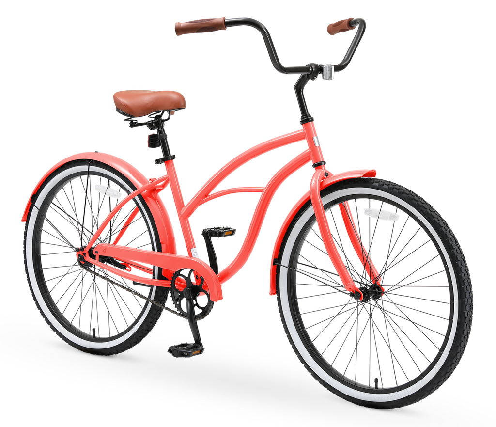 sixthreezero Around the Block Women's Casual Edition Single Speed Beach Cruiser Bicycle