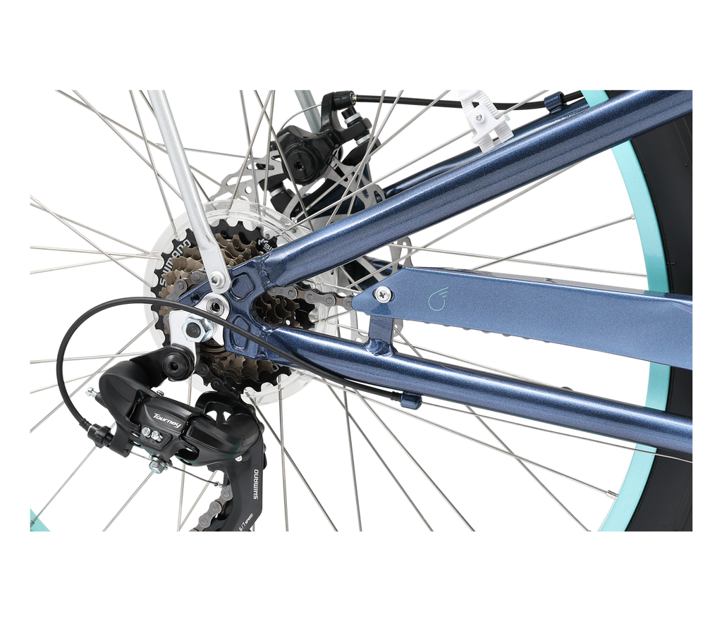sixthreezero EVRYjourney Women's 26" FAT Tire 7-Speed Step-Through Touring Hybrid Bicycle