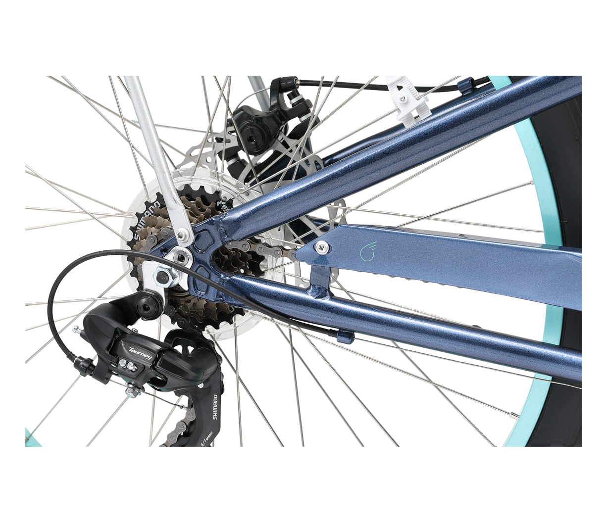 sixthreezero EVRYjourney Women's 26" FAT Tire 7-Speed Step-Through Touring Hybrid Bicycle