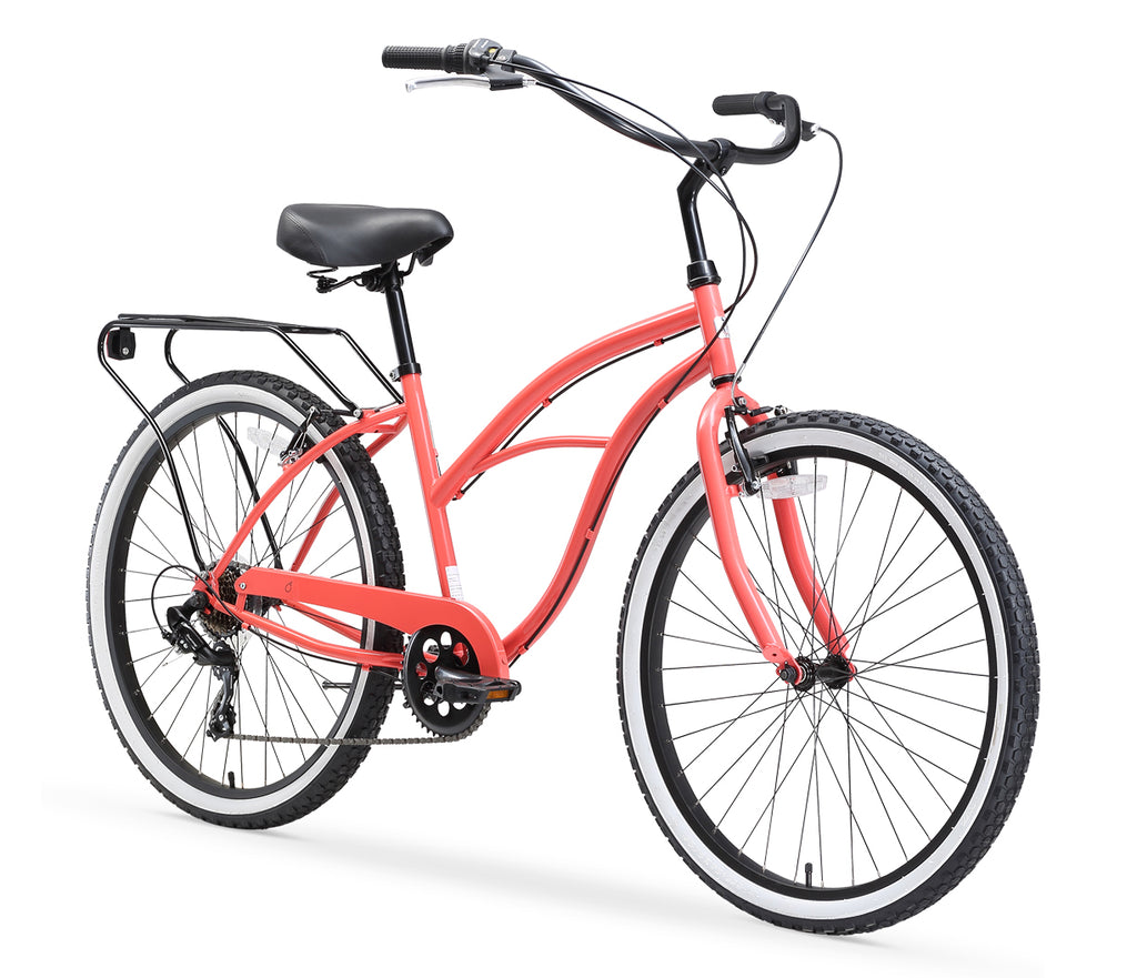 sixthreezero Around the Block Women's 26" 7 Speed Cruiser Bicycle