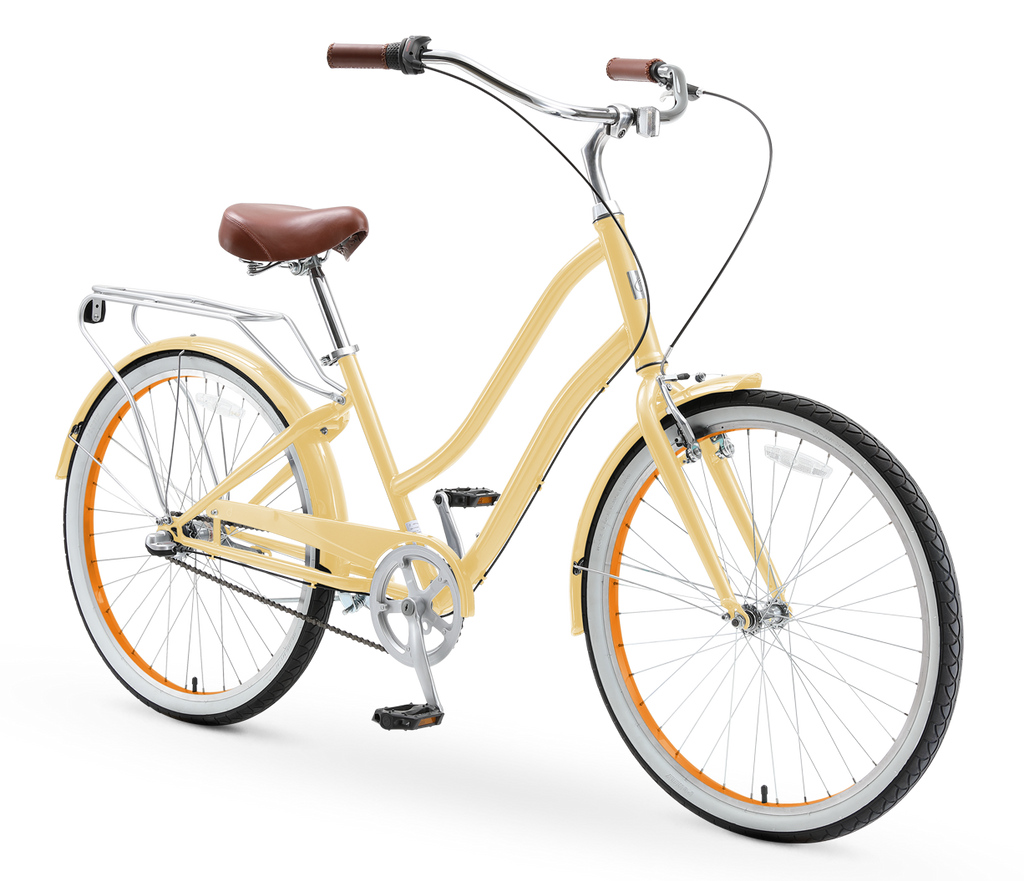 sixthreezero EVRYjourney Women's 26" 3 Speed Steel Step-Through Touring Hybrid Bicycle