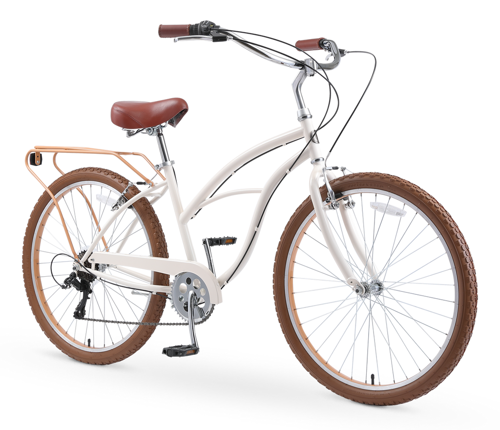 sixthreezero NEW Around the Block Women's 26" 7-Speed Beach Cruiser Bicycle