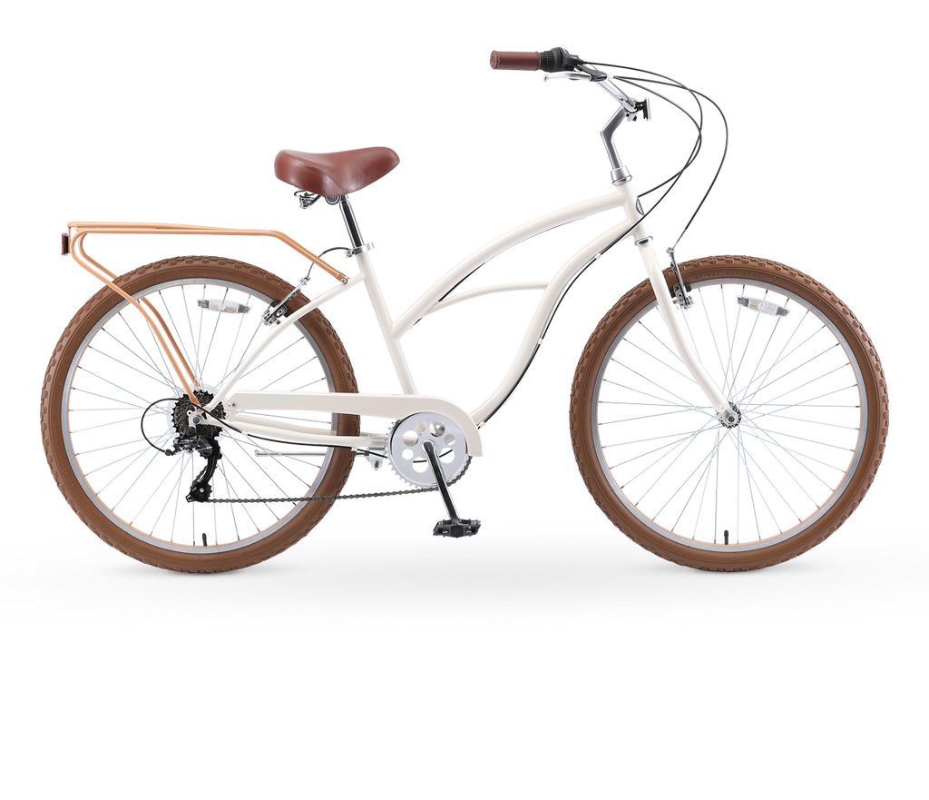 sixthreezero NEW Around the Block Women's 26" 7-Speed Beach Cruiser Bicycle
