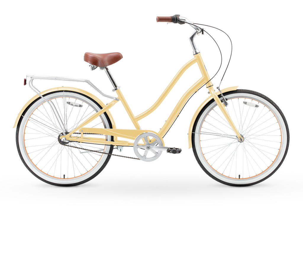 sixthreezero EVRYjourney Women's 26" 3 Speed Steel Step-Through Touring Hybrid Bicycle