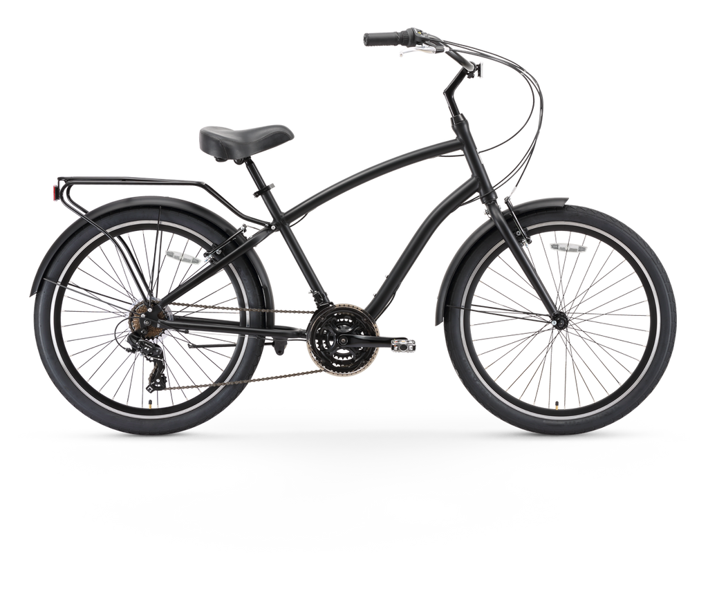 sixthreezero EVRYjourney Men's 26" 21 Speed Steel Sport Hybrid Cruiser Bicycle