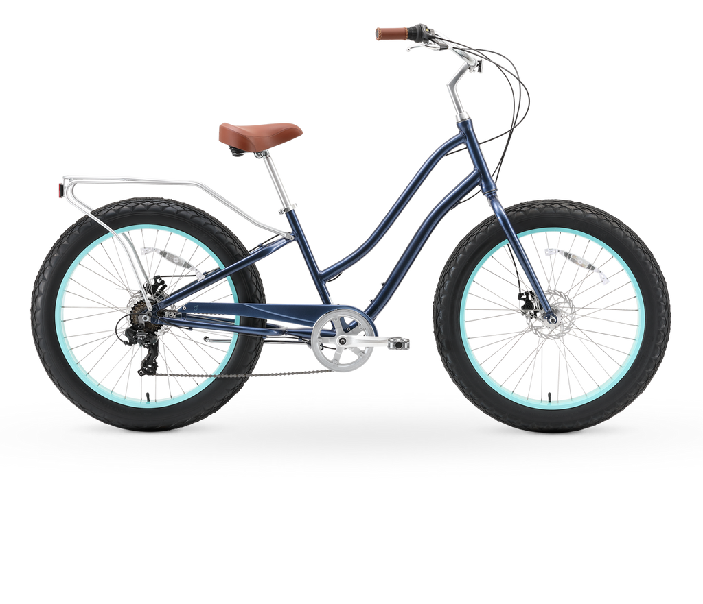 sixthreezero EVRYjourney Women's 26" FAT Tire 7-Speed Step-Through Touring Hybrid Bicycle