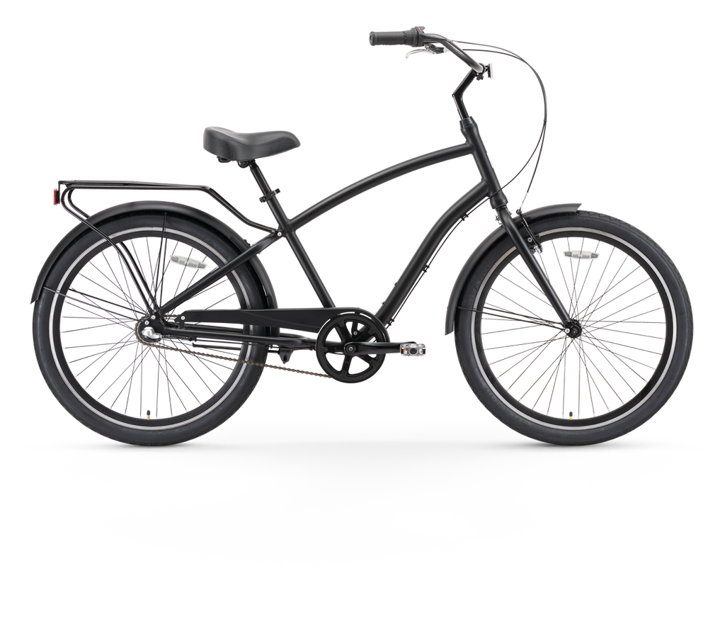 sixthreezero EVRYjourney Men's 26" 3 Speed Steel Sport Hybrid Cruiser Bicycle