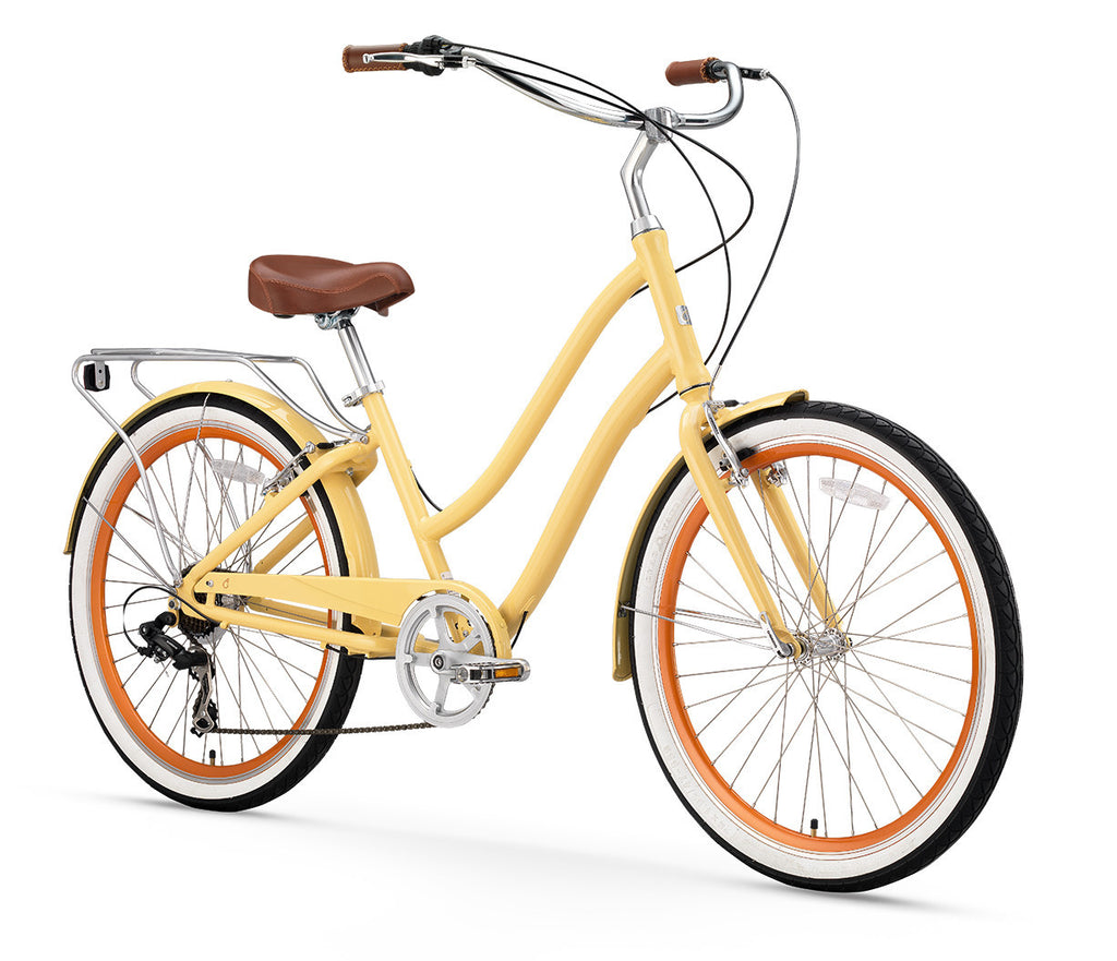 sixthreezero EVRYjourney Women's 26" 7 Speed Step-Through Touring Hybrid Bicycle