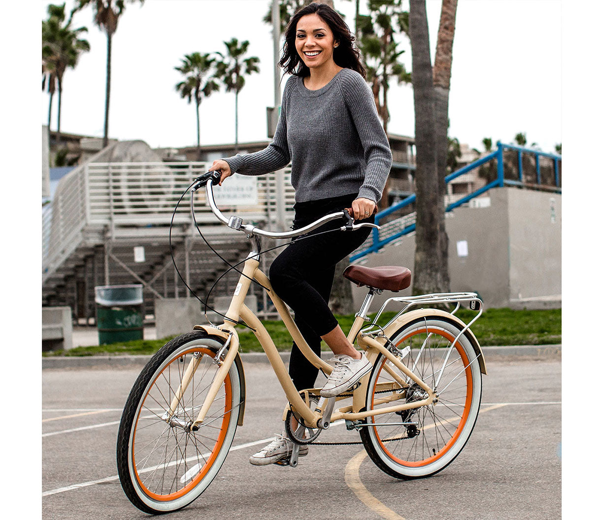 sixthreezero EVRYjourney Women's 26" 7 Speed Step-Through Touring Hybrid Bicycle