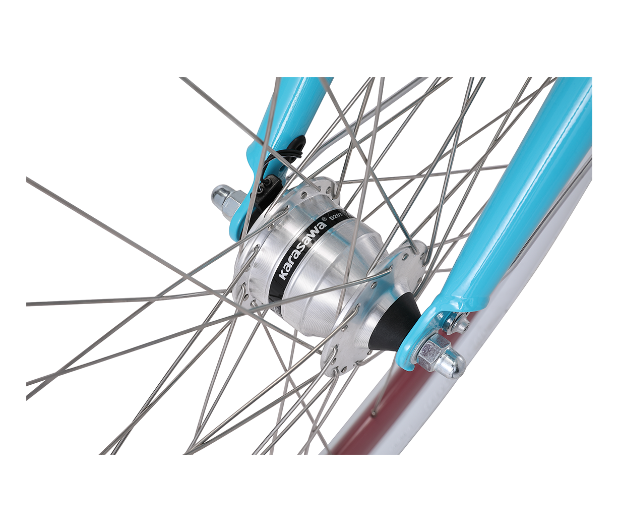 sixthreezero EVRYjourney Deluxe Women's 26" 7-Speed Touring Hybrid Bicycle w/ Integrated Lock, Basket, Light