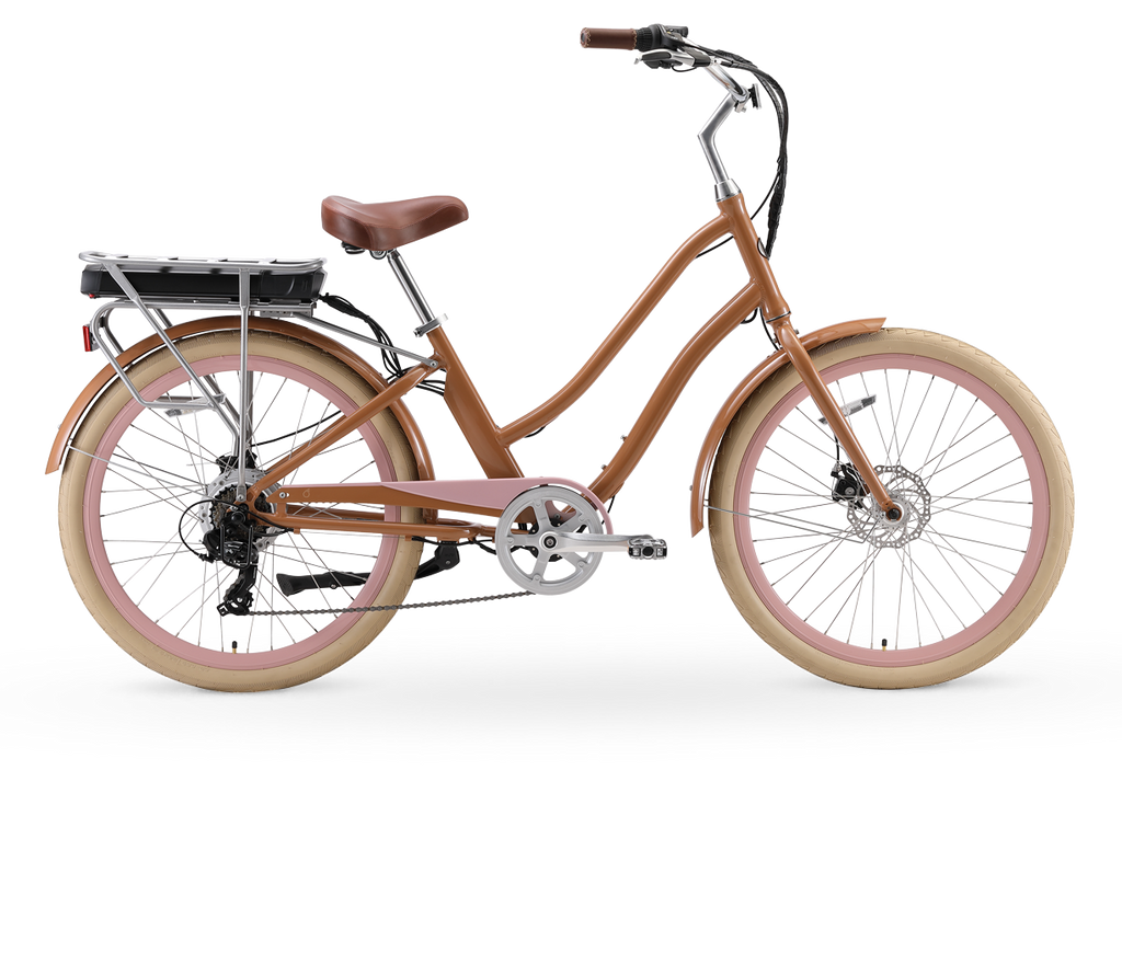 sixthreezero EVRYjourney Women's NEW 26" 500W 7-Speed Step-Through Touring Hybrid Bicycle,