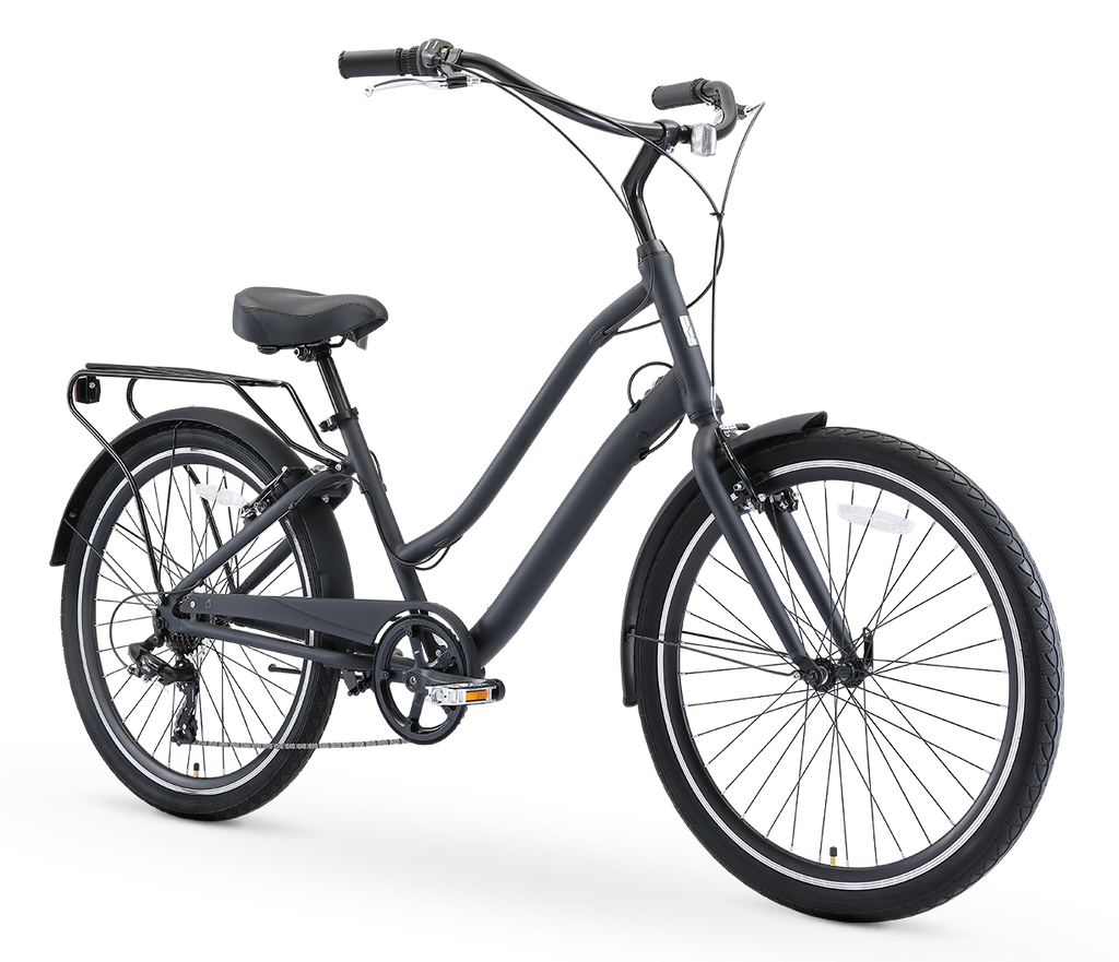 sixthreezero EVRYjourney Men's w/ Integrated Lock 26" 7-Speed Sport Hybrid Cruiser Bicycle