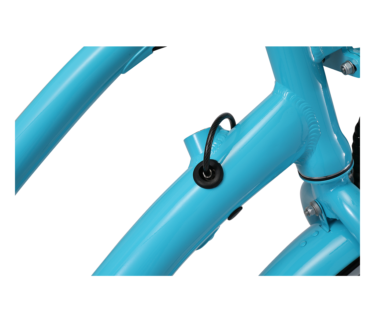 sixthreezero EVRYjourney Deluxe Women's 26" 7-Speed Touring Hybrid Bicycle w/ Integrated Lock, Basket, Light