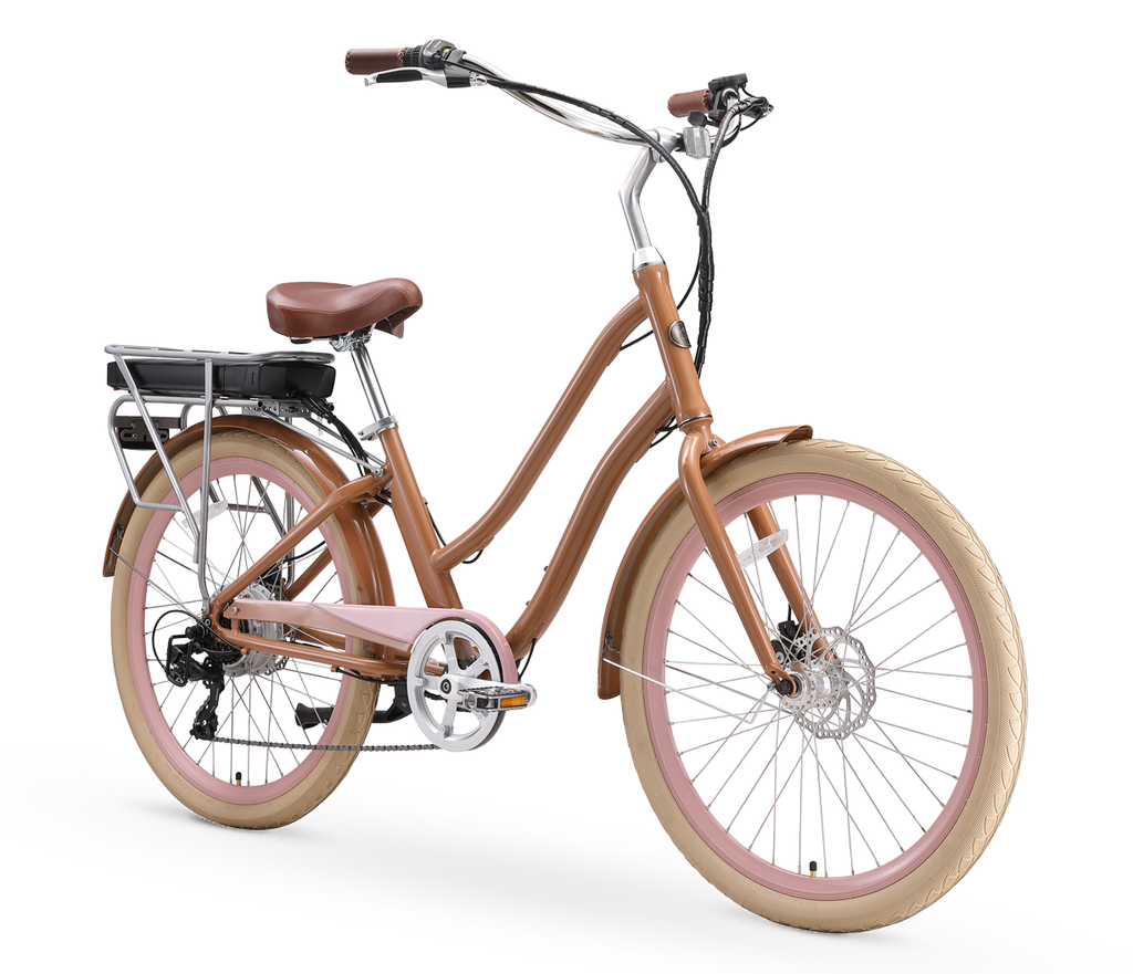 sixthreezero EVRYjourney Women's NEW 26" 500W 7-Speed Step-Through Touring Hybrid Bicycle,