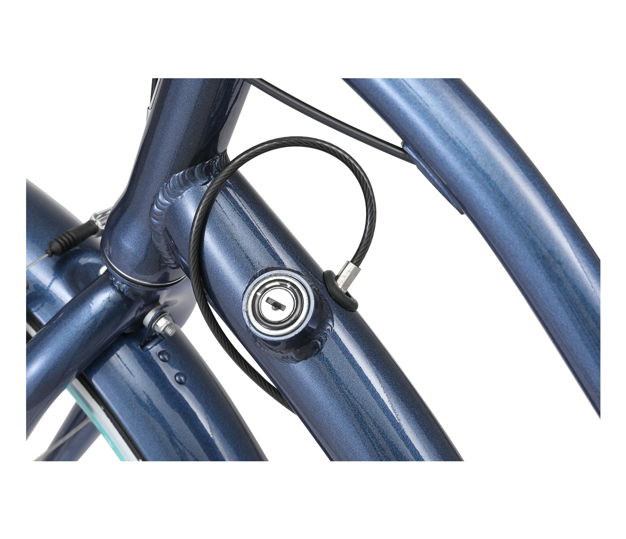 sixthreezero EVRYjourney Women's w/ Integrated Lock 26" 7-Speed Step-Through Touring Hybrid Bicycle