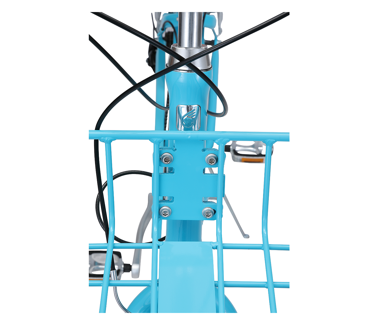 sixthreezero EVRYjourney Deluxe Women's 26" 7-Speed Touring Hybrid Bicycle w/ Integrated Lock, Basket, Light