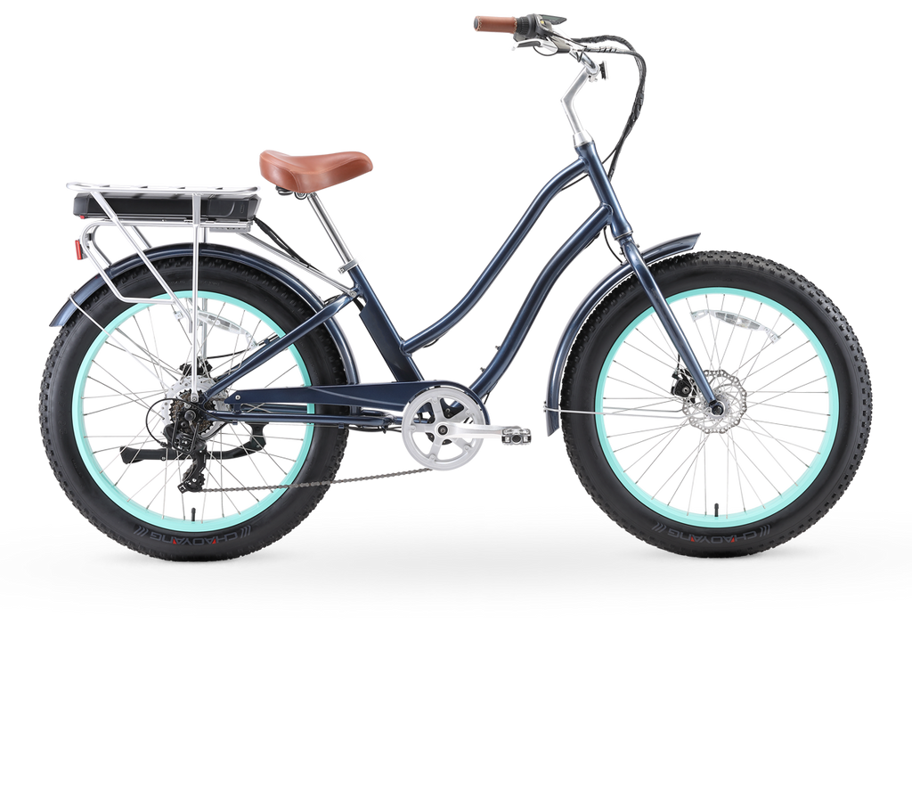 sixthreezero EVRYjourney Women's 7-Speed 500W Fat Tire Electric Bicycle