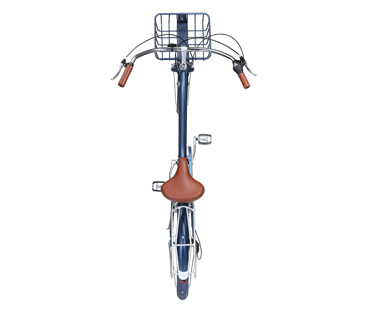 sixthreezero EVRYjourney Deluxe Women's 26" 7-Speed Touring Hybrid Bicycle w/ Integrated Lock, Basket, Light