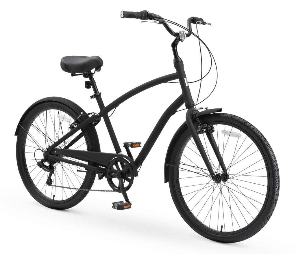 sixthreezero EVRYjourney Men's Casual Edition 26" 7-Speed Sport Hybrid Cruiser Bicycle