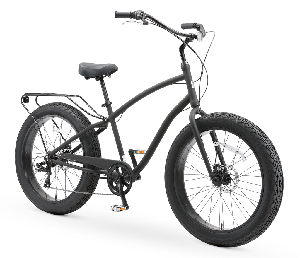sixthreezero EVRYjourney Men's 26" FAT Tire 7-Speed Sport Hybrid Cruiser Bicycle
