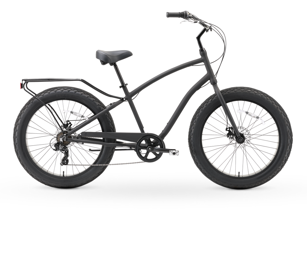 sixthreezero EVRYjourney Men's 26" FAT Tire 7-Speed Sport Hybrid Cruiser Bicycle