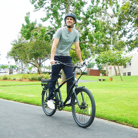 How to Get On and Mount a Men's Electric Bike