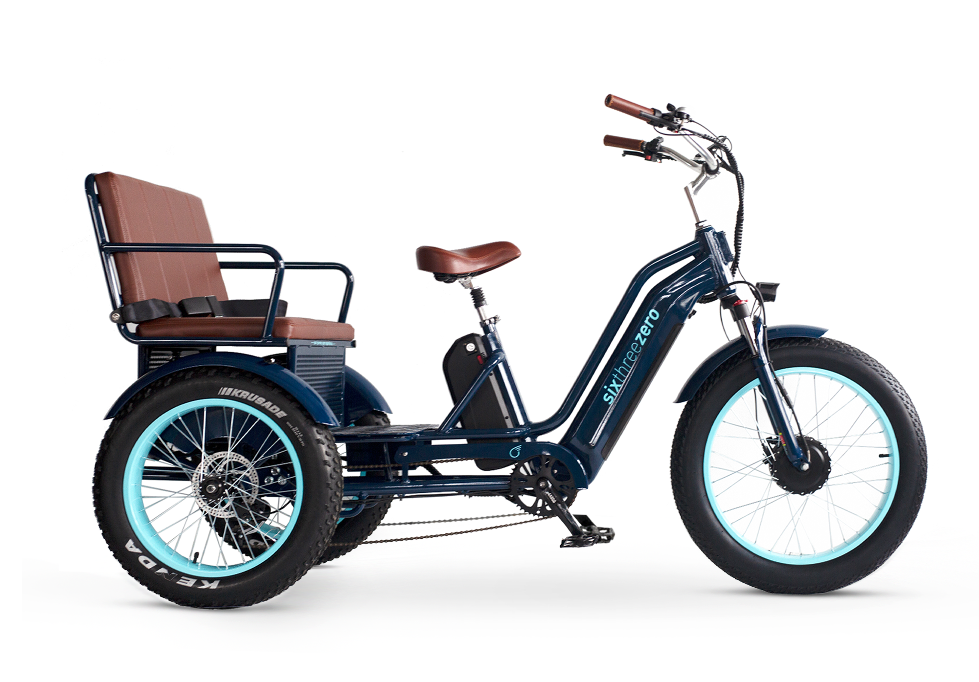 EVRYjourney EBike Rickshaw Dual 750w, Max 1500w, Dual Battery, Total 42ah