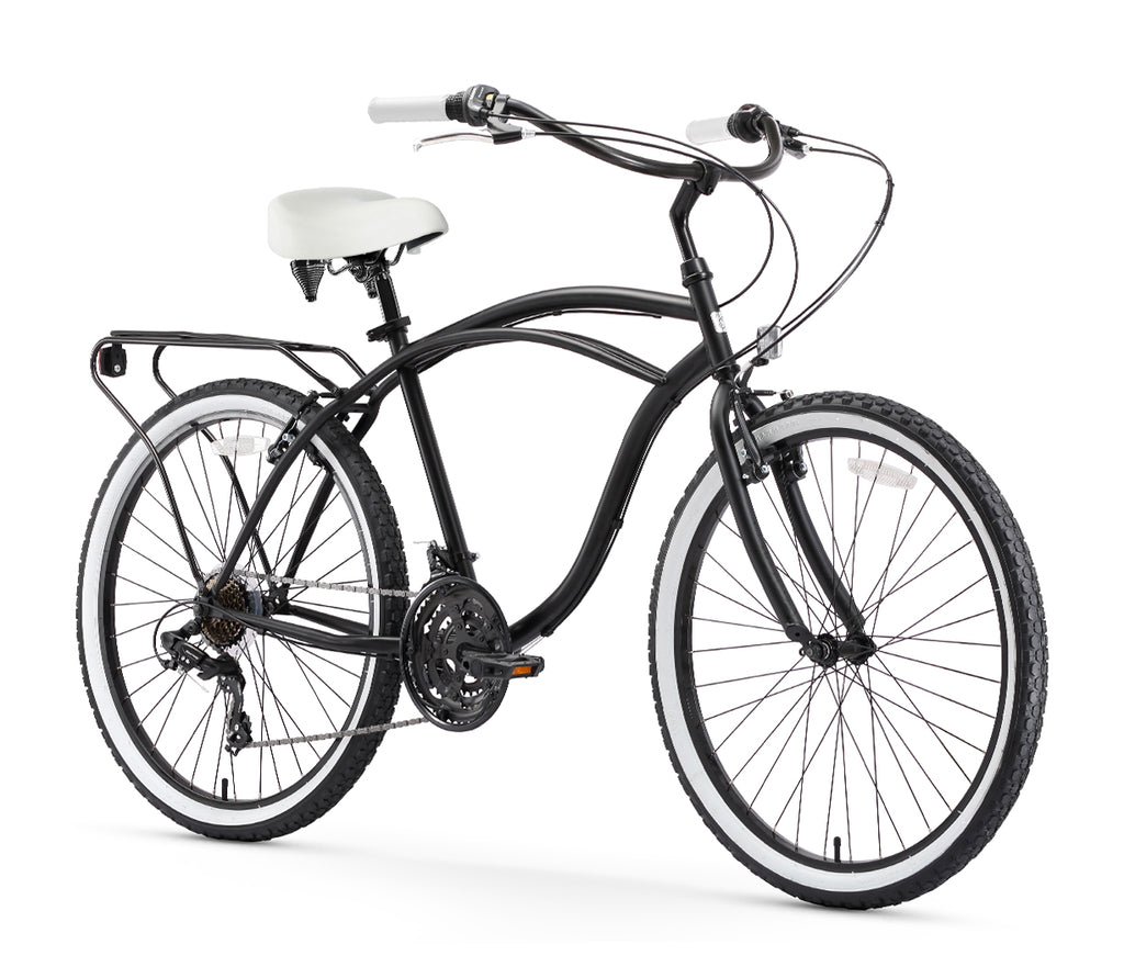 sixthreezero Around the Block Men's 26" 21 Speed Cruiser Bicycle