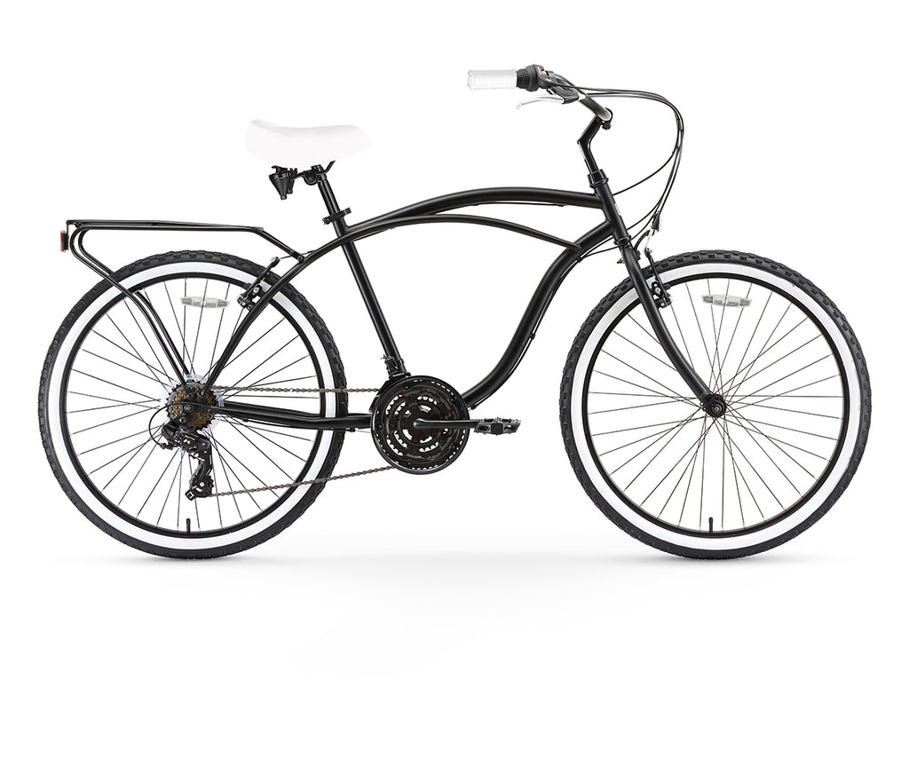 sixthreezero Around the Block Men's 26" 21 Speed Cruiser Bicycle