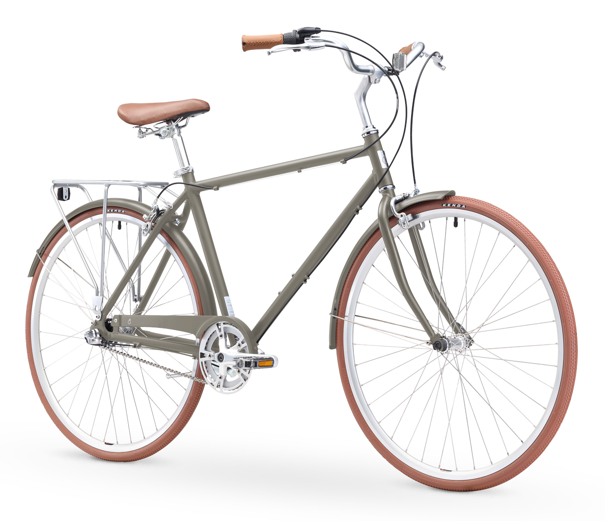 sixthreezero Ride in the Park Men's 3 Speed Touring City Bike with Rear Rack