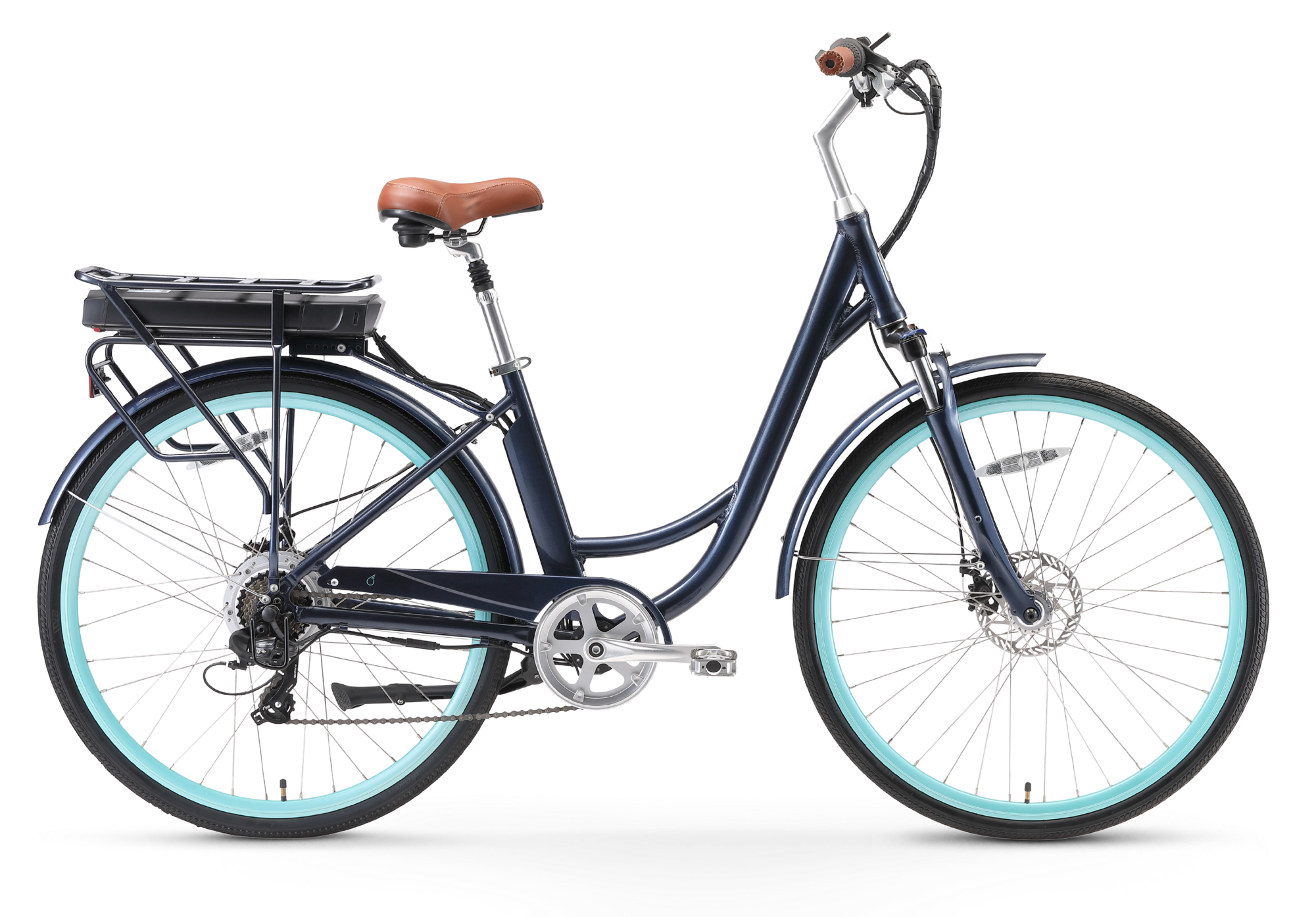 sixthreezero Body Ease Women's 500W 7-Speed Step-Through Electric Bicycle