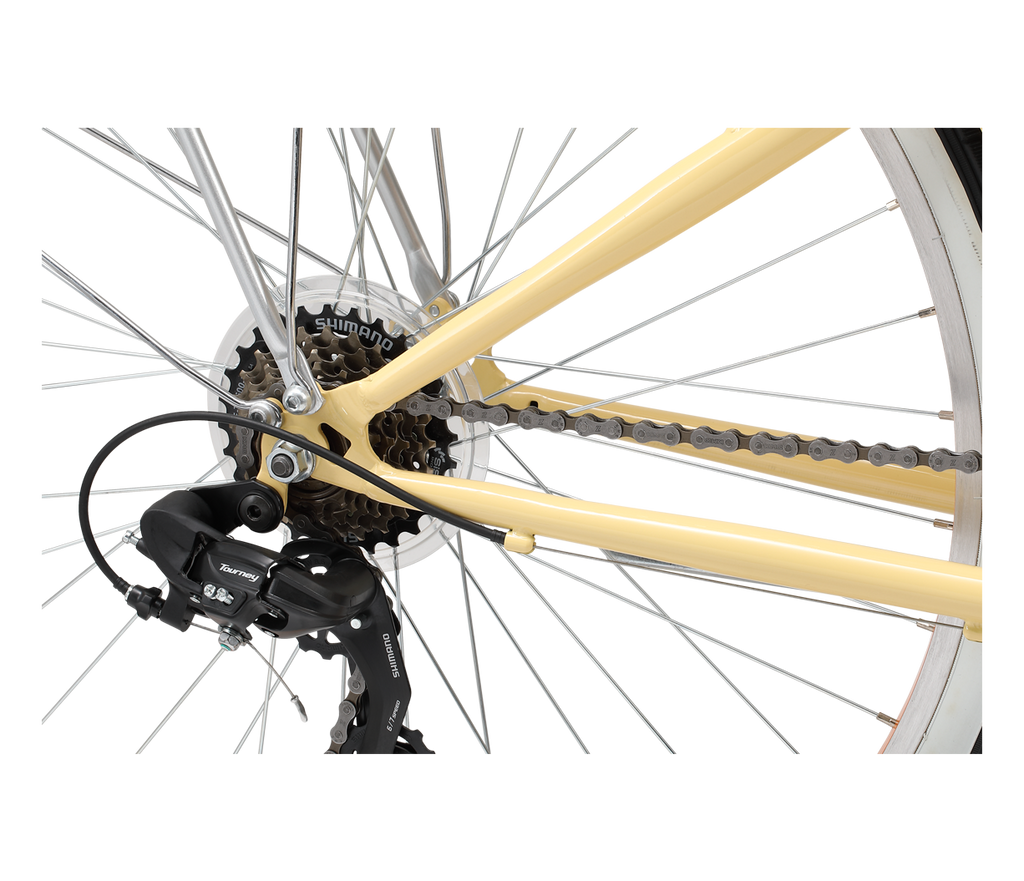 sixthreezero EVRYjourney Women's 26" 21 Speed Steel Step-Through Touring Hybrid Bicycle