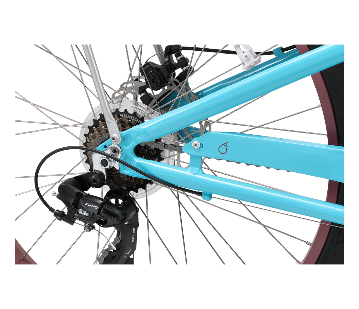 sixthreezero EVRYjourney Women's 26" FAT Tire 7-Speed Step-Through Touring Hybrid Bicycle