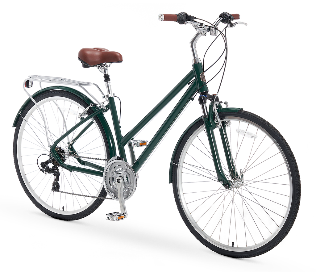 A/O Women's Rosa 21 Speed Hybrid Commuter Bicycle