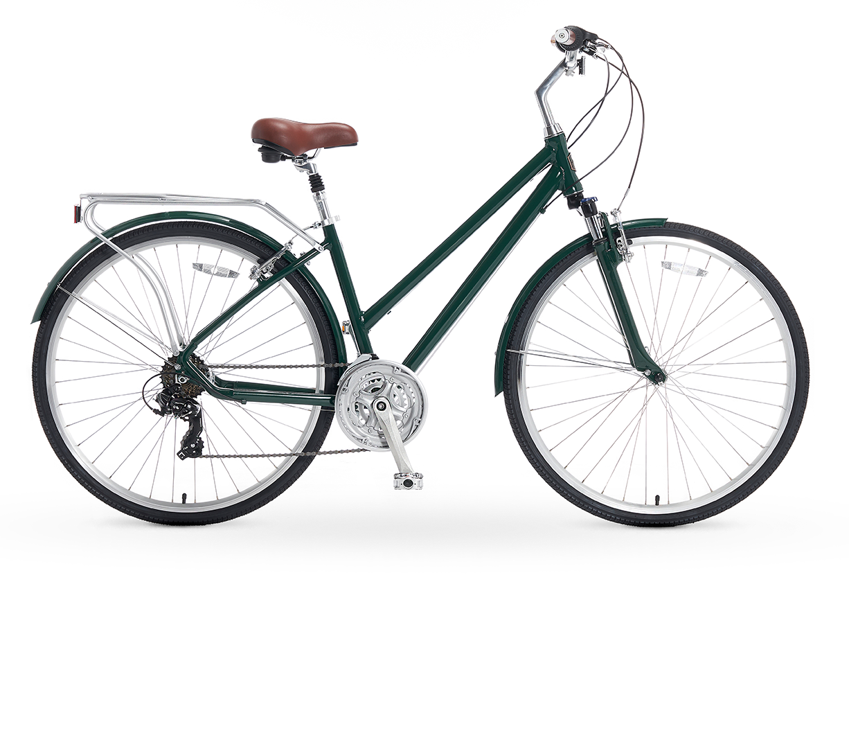 A/O Women's Rosa 21 Speed Hybrid Commuter Bicycle