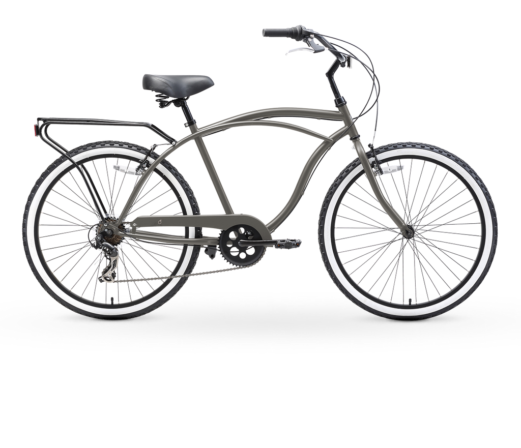 Sixthreezero 26 Inch 7 Speed Men s Beach Cruiser Bicycle Bike Around the Block