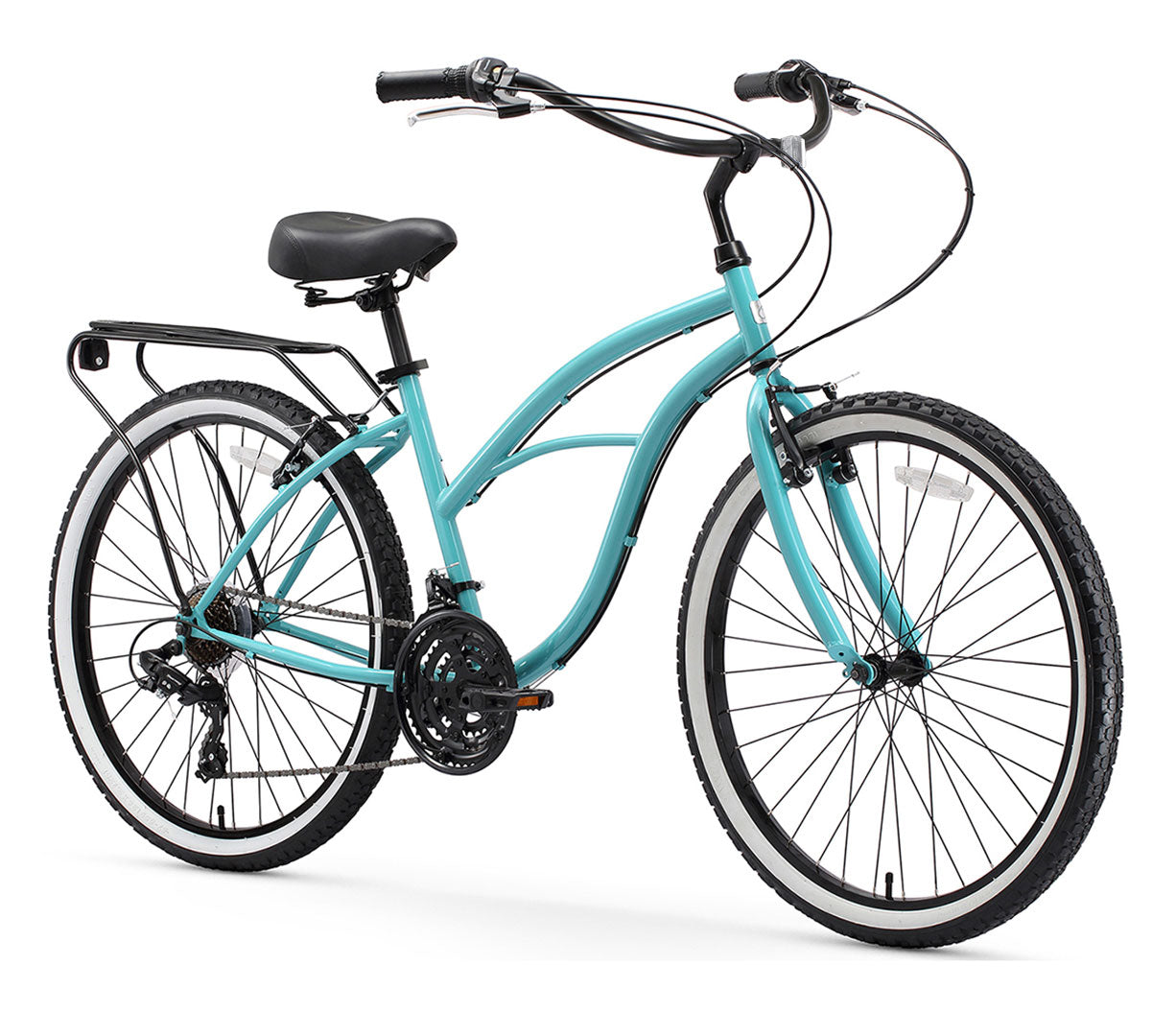 sixthreezero Around the Block Women's 26" 21 Speed Cruiser Bicycle