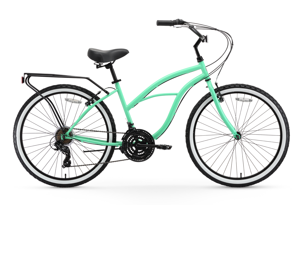 sixthreezero Around the Block Women's 26" 21 Speed Cruiser Bicycle