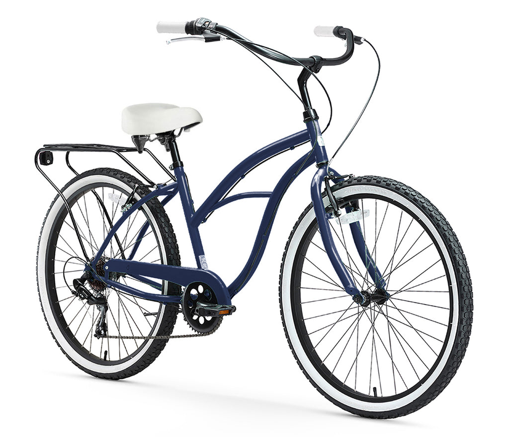 sixthreezero electric-bicycles around the block women's beach cruiser bicycle Women's Sixthreezero Around the Block Beach Cruiser Bike - Ladies 26" 7 Speed Cruiser Bicycle