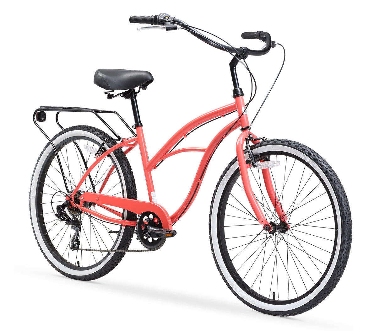 sixthreezero Around the Block Women's 26" 7 Speed Cruiser Bicycle