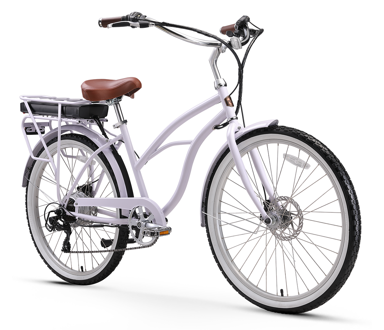 A/O Amelia 7-Speed 500W Beach Cruiser Electric Bike