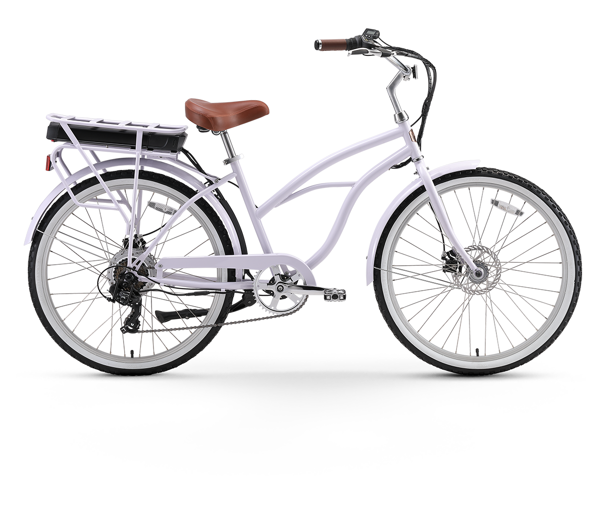 A/O Amelia 7-Speed 500W Beach Cruiser Electric Bike